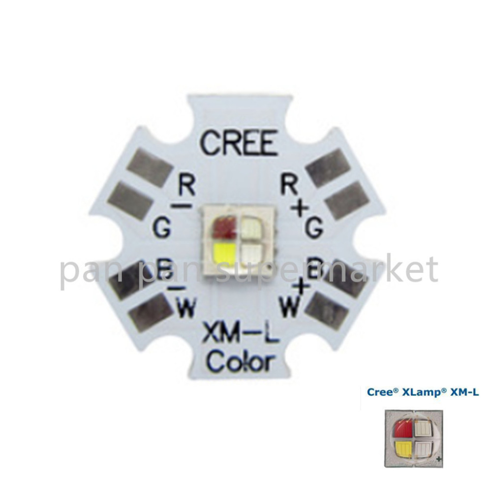 Cree XLamp XML XM-L RGBW RGBWW RGB + Kühlen/warm Weiß 12 Watt 4 Chip LED Emitter Montiert auf 20mm Sterne PCB Für Bühne Licht