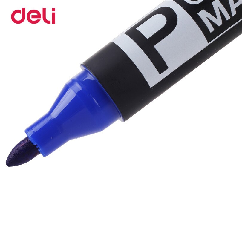 Deli Markeerstift Whiteboard Marker Blauwe Inkt Pen Uitwisbare Maker Pen Voor Witte Boord Briefpapier Kantoor Schoolbenodigdheden