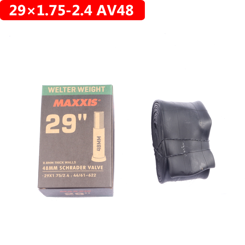 MAXXIS WELTER WEIGHT Bicycle Inner Tube 26 27.5 29 For MTB Mountain Bike Bicycle AV(SV) FV(PV) 48mm Original Inner Tube: Orange