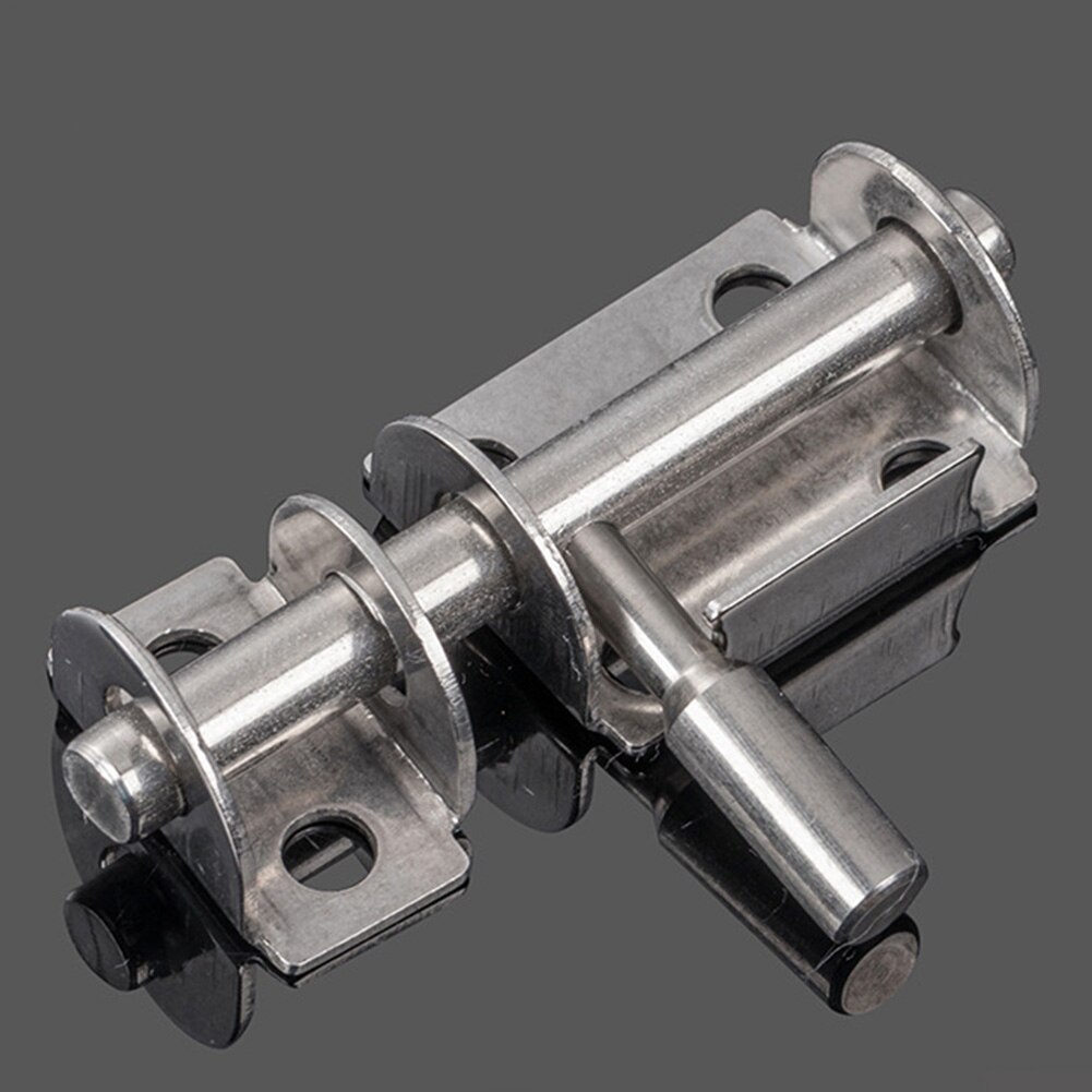 Practical Gate Slide Bolt Sliding Door Latch Hasp Staple Lock Home Stainless Steel Durable Hardware Safety