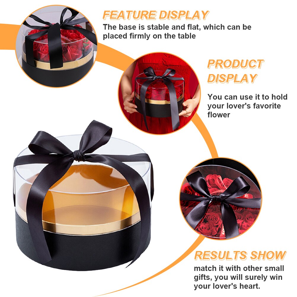 Preserved Flower Box Flower Box Bouquet Packaging Box with Window