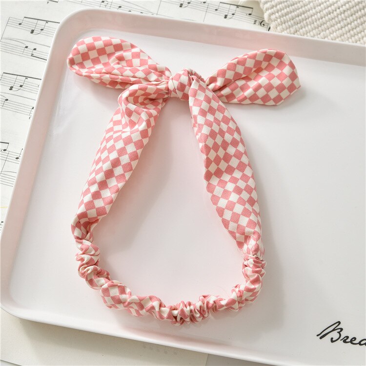 1 PC Winter Warm Ear Warmer Headwrap Xmas Girls' Crochet Headband Knitted Bow Hairband Hair Band Accessories: 04-P