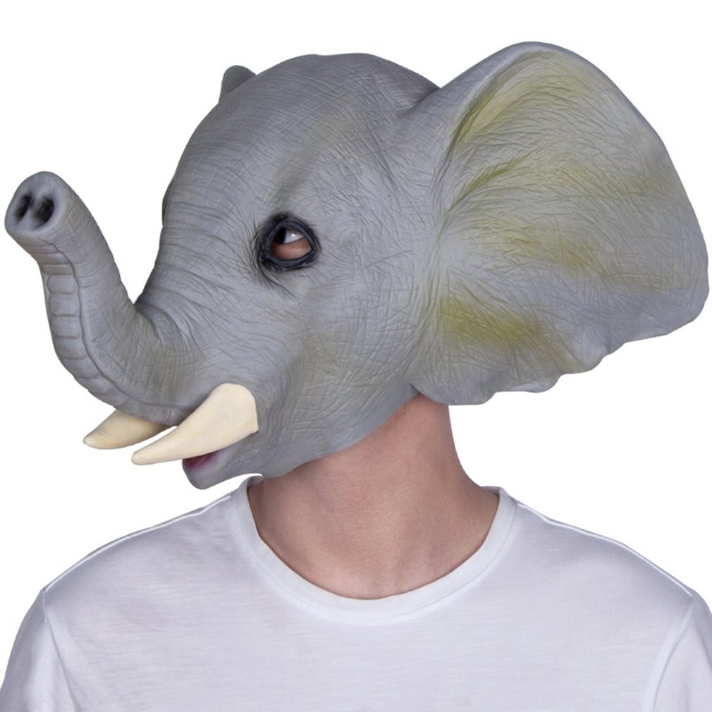 reticolo di Gomma Elefante Celebrazioni Maschera di Carnevale Del Partito Del Vestito Operato costume di reticolo Del Partito Maschera Animale Bambini Del Partito di Halloween Maschera