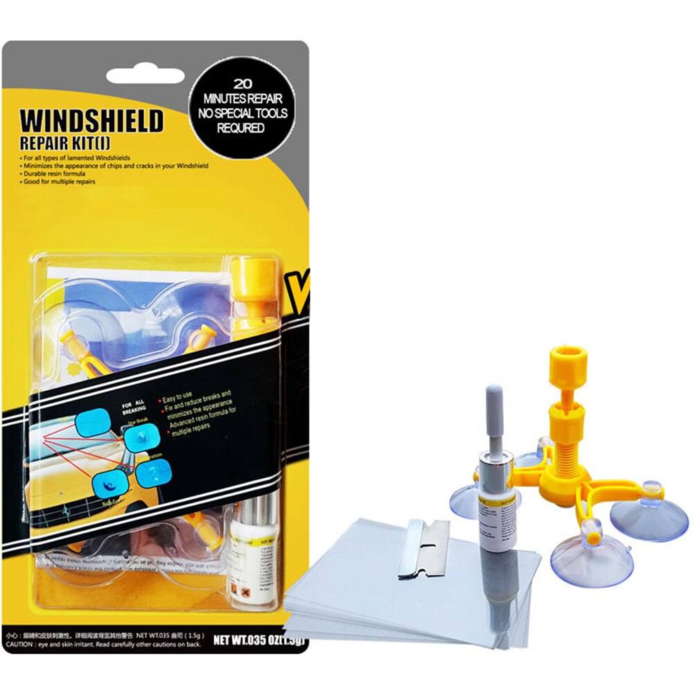Car windows glass windshield repair kit windows repair sets tool car Glass scraper restore Resin window glass Crack Restore: Default Title