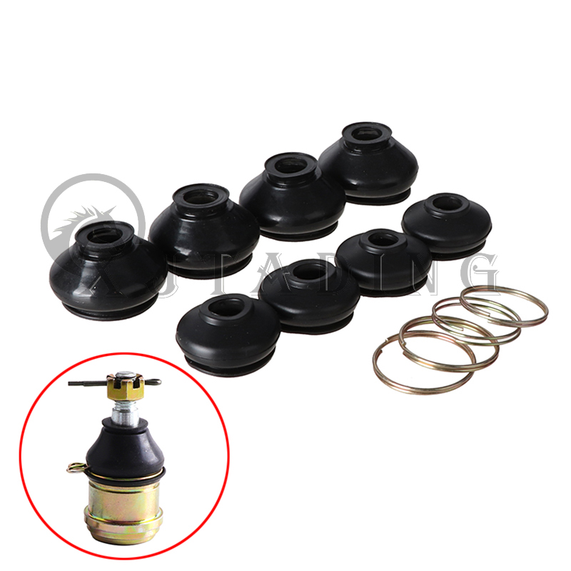 4 Pcs Suspension Steering Tie Rod Ends Ball Joint Universal Dust Protection Rubber Cover For Chinese ATV Go Kart Quad Bike Parts