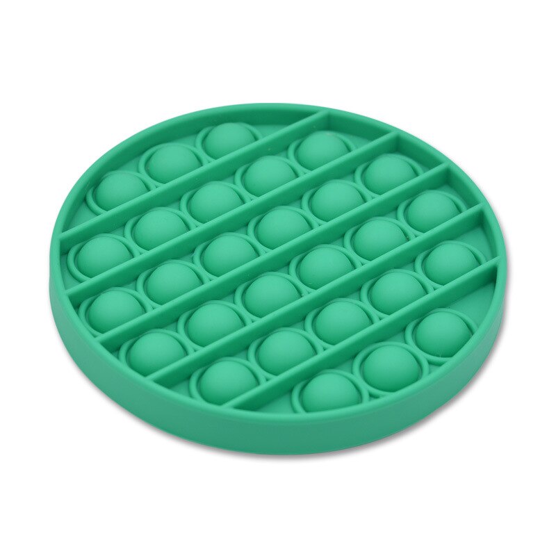 Pop Fidget Reliver Stress Toys Rainbow Push It Bubble Antistress Toys Adult Children Sensory Toy To Relieve Autism: Light Green
