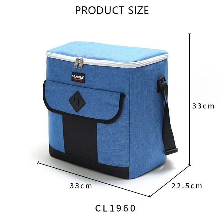 24L Cooler Bag Portable Car Thermo Food Ice Pack Thermal Refrigerator Lunch Storage Picnic Aluminum Foil box