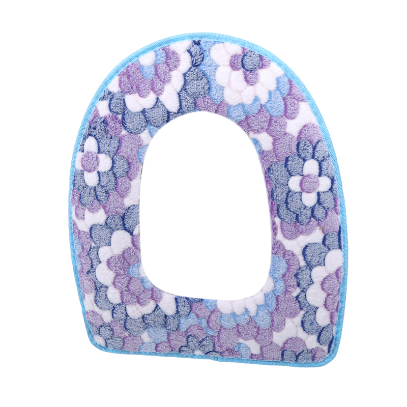 Toilethoes Pluche stoelhoes Modellen Waterdicht Universeel model Toiletring Wasbare badkamermat Decoratieve toiletbril: Lavendel