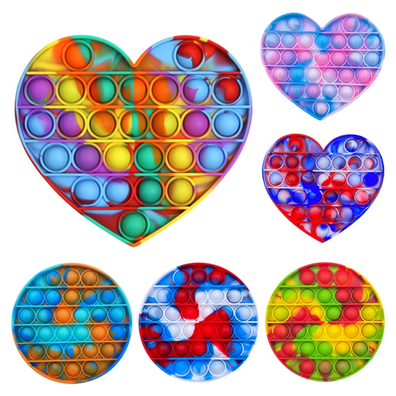 Lustige Pop Push Blase Zappeln Spielzeug Anti Stress Squeeze Sensorischen Spielzeug Figet Squishy Anti-Stress Spielzeug Erwachsene kinder 1PCS