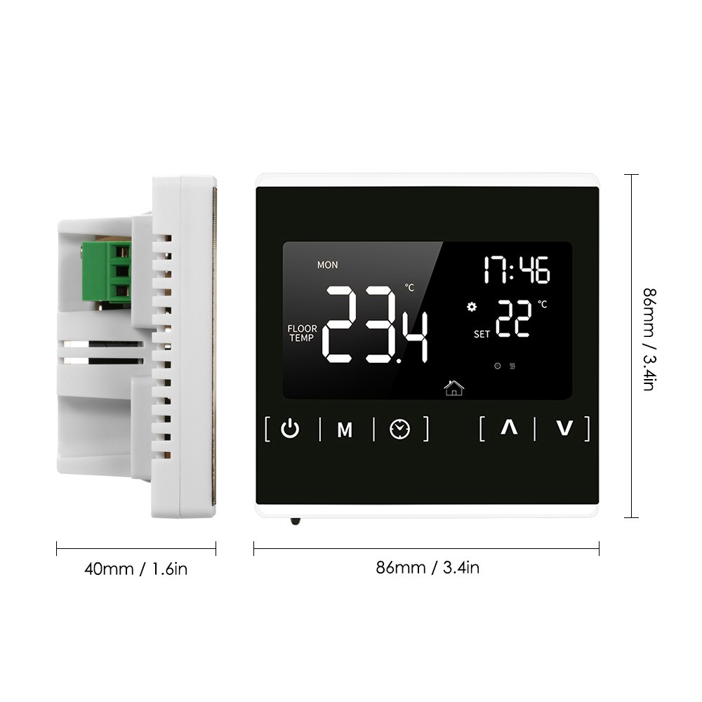 Smart Thermostat LCD Touchscreen Thermostat Programmable Electric Floor Heating System Thermoregulator Temperature Controller