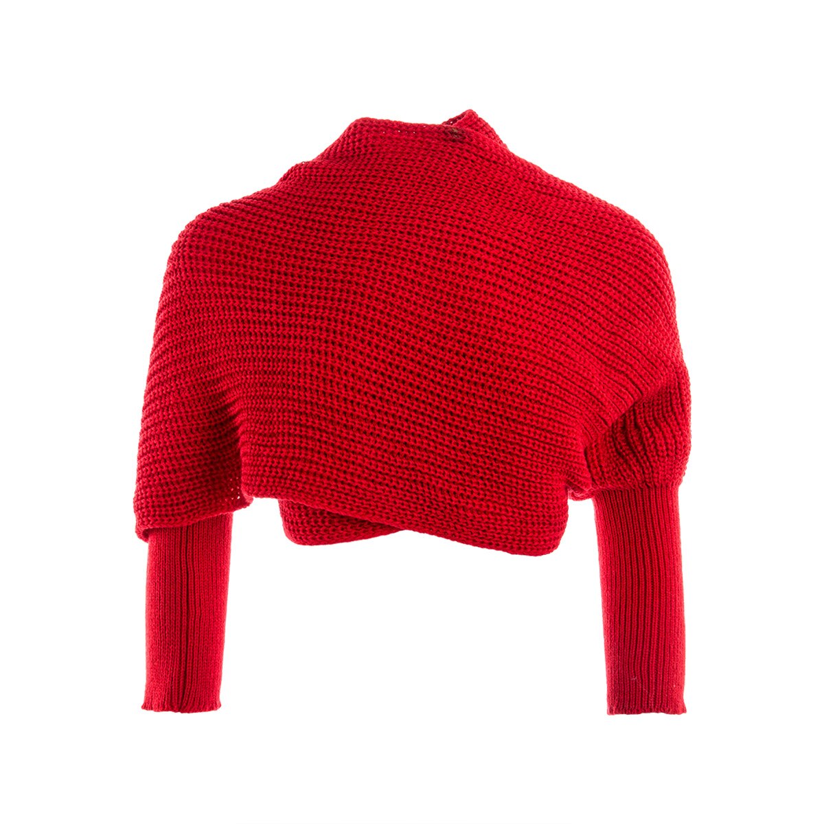 Écharpe en tricot avec manches décontracté femmes | Écharpe chaude, couleur unie, tricot, châle portefeuille, filles,: Rouge