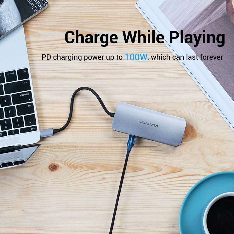 Vention Type C Hub USB C to HDMI USB 3.0 HUB Thunderbolt 3 Adapter For MacBook Samsung S10/9 Huawei Mate 30 P30 Pro USB-C HUB