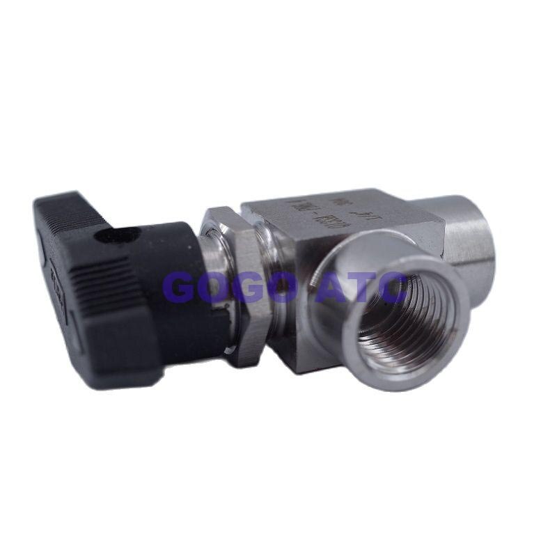 Right angle Ball valve 1/8" 1/4" 3/8" 1/2" female G thread stainless steel 304 high pressure female thread ball valve
