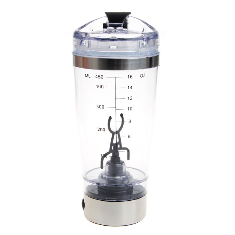 450ml BPA Protein Shaker Vortex Water Bottle Electric Automatic Mixer Smart Bottle: Default Title