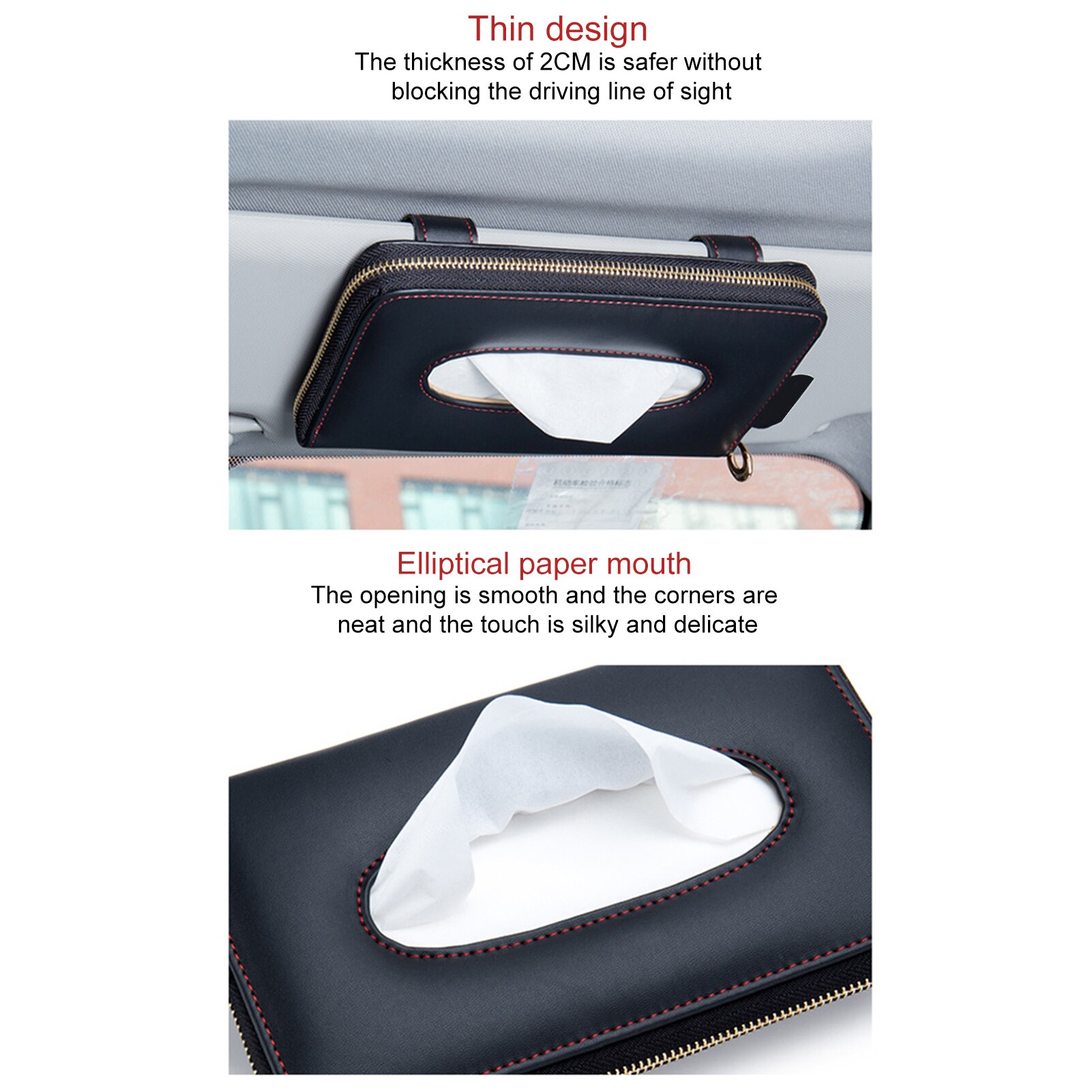 Auto Tissue Box Opknoping Auto Zonneklep Seat Terug Tissue Doos Houder Creatieve Papier Doos Home Office Auto Interieur Tissue case