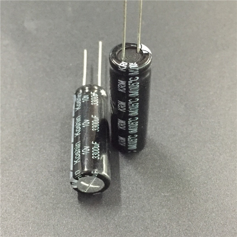10pcs 3300uF 10V KOSHIN KRM Series 10x30mm 10V3300uF Aluminum Electrolytic capacitor