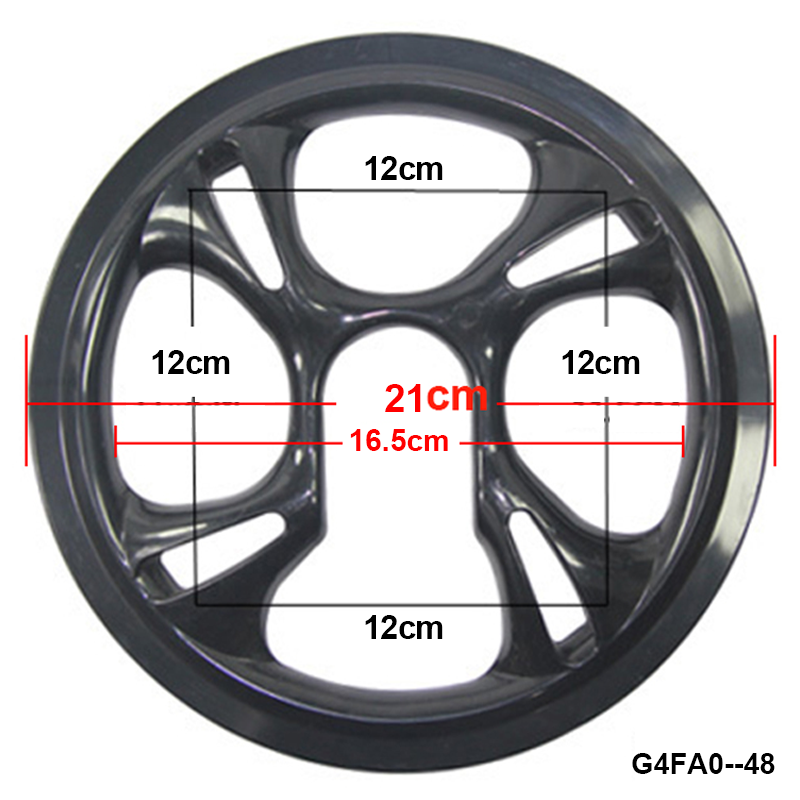 MTB Road Fahrrad Kettenrad Schutz Kurbelgarnitur Kurbel Schutzfolie Fahrrad Kette Rad Ring Schutzhülle 32 42 44 46 48 50 52T: MULTI