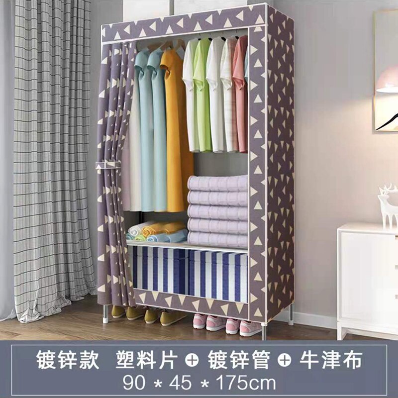 Armoire de rangement en tissu pour bébé, meuble de salon, casier de rangement, armoire en tissu Simple, Style dessin animé, garde-robe Oxford épais: L