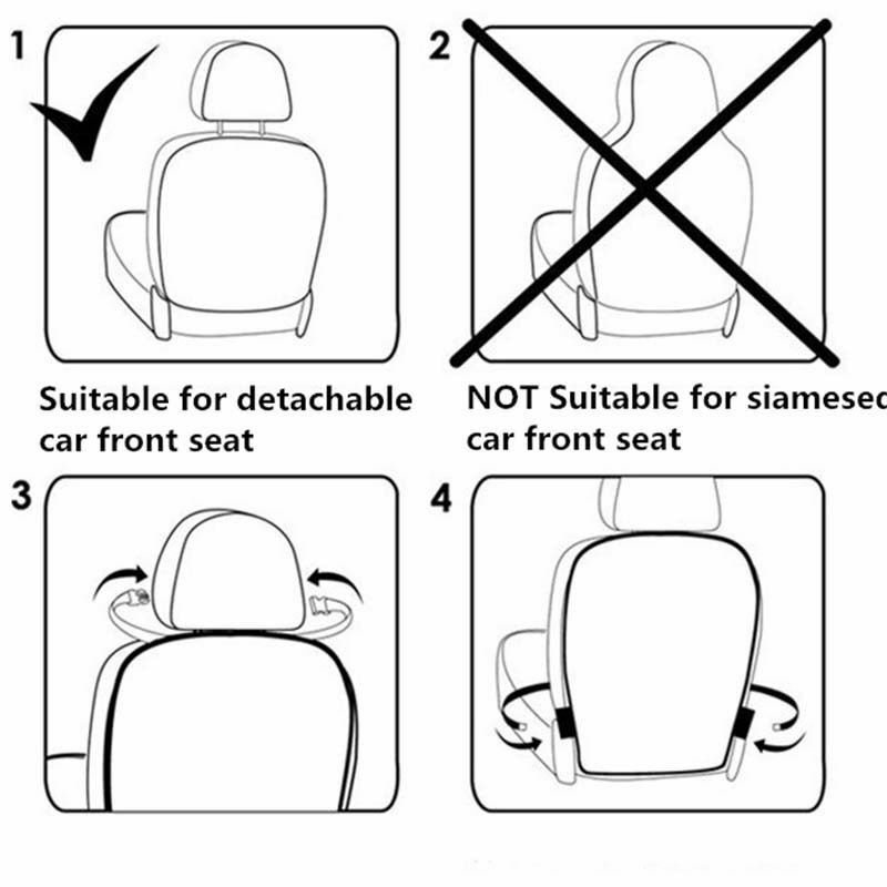 Autostol rygbeskytter dæksel til børn baby kick mat mudder rent tilbehør beskytter 1pc autostol beskyttelsesdæksel
