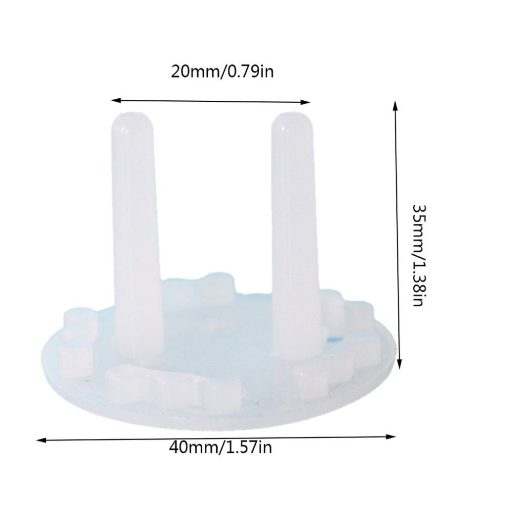 Eu Socket Plug Children Bear Cartoon Round Thicken Socket Cover Baby Anti-electric Shock Protection Cover