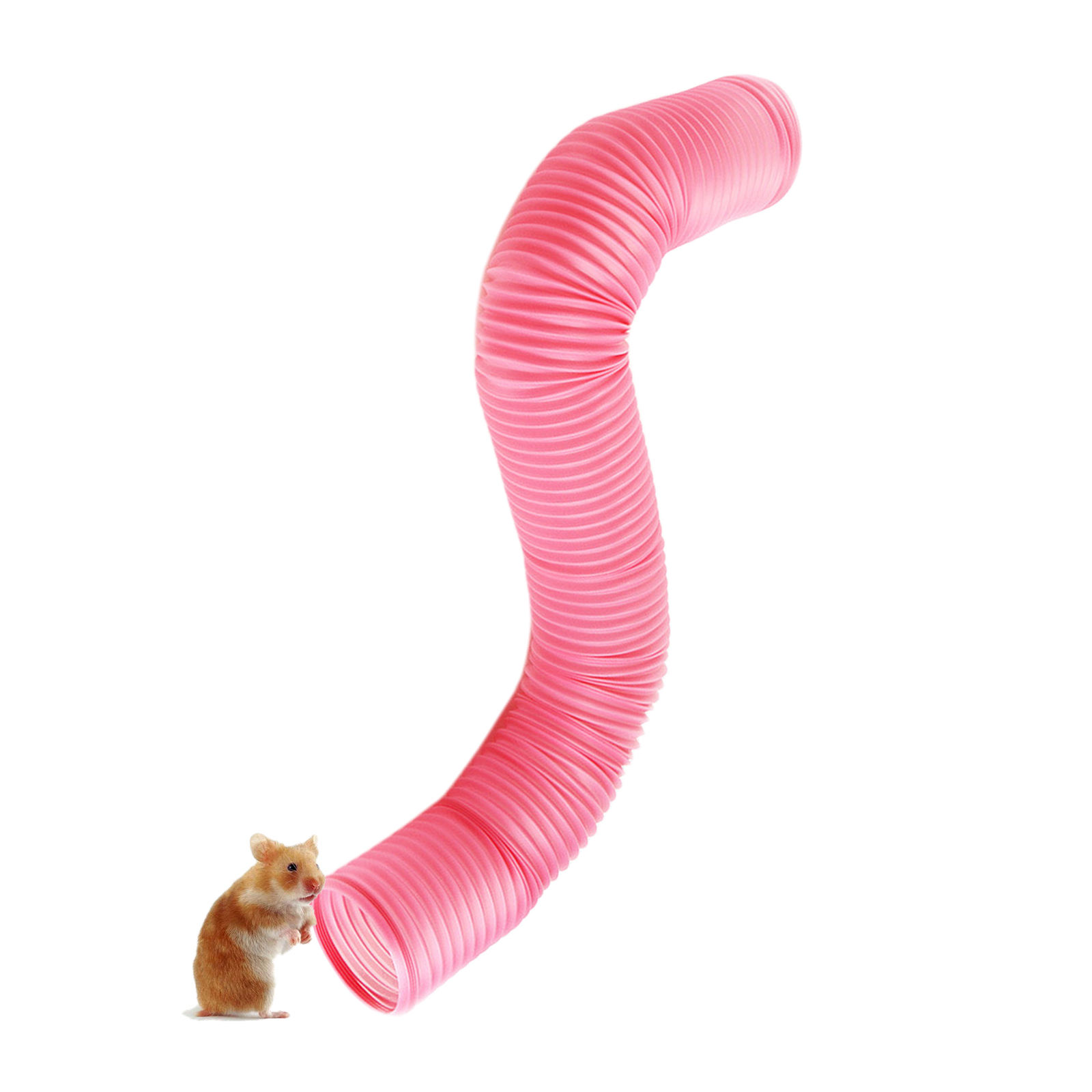 Kat Tunnels Crinkle Inklapbare Buis Dieren Hideaway Speelgoed Training Indoor Interactieve Doolhof Voor Konijnen Bunny Kittens Honden: Pink
