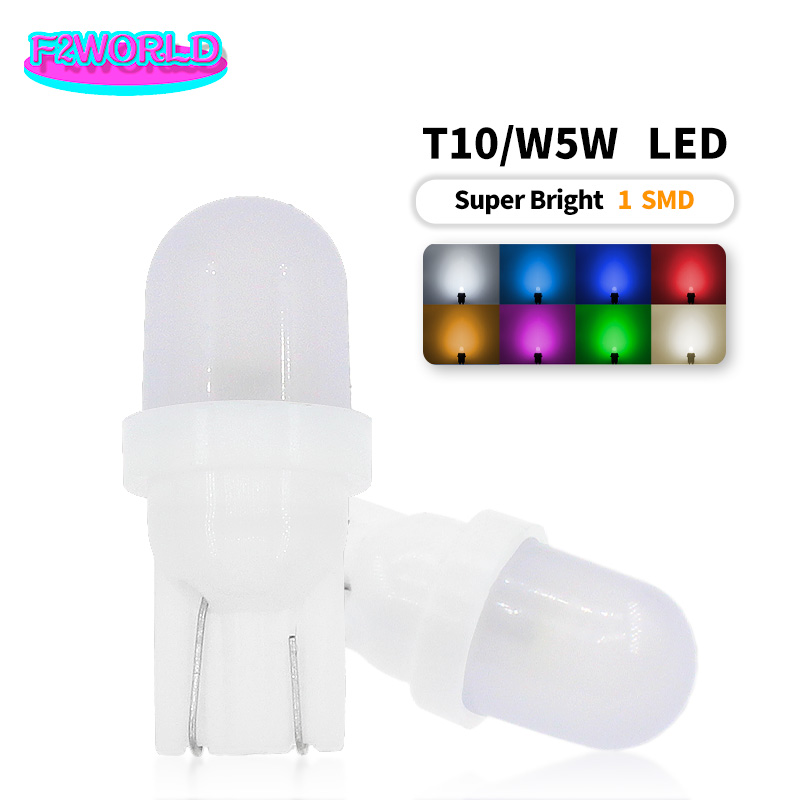 10 pièces T10 5W5 baïonnette 1SMD LED Pinball Machine ampoule lampe Non fantôme Anti scintillement DC6V blanc jaune ambre rouge rose