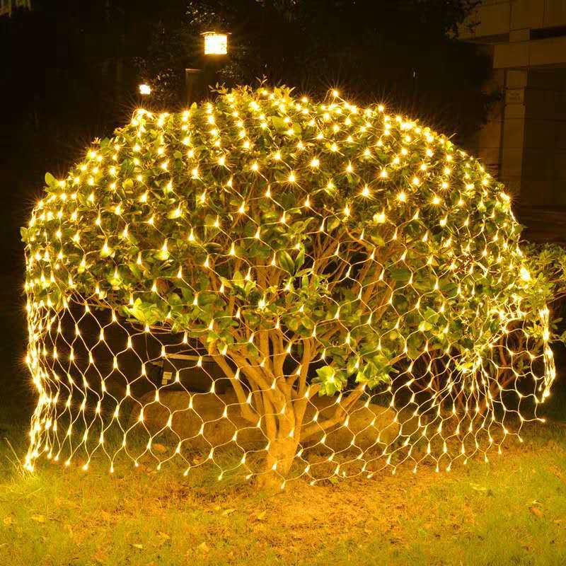 4M X 6M 1.5MX1.5M 2X3M Kerst Slingers Led String Christmas Netto-verlichting Xmas Party Fairy tuin Bruiloft Decoratie Gordijn Licht