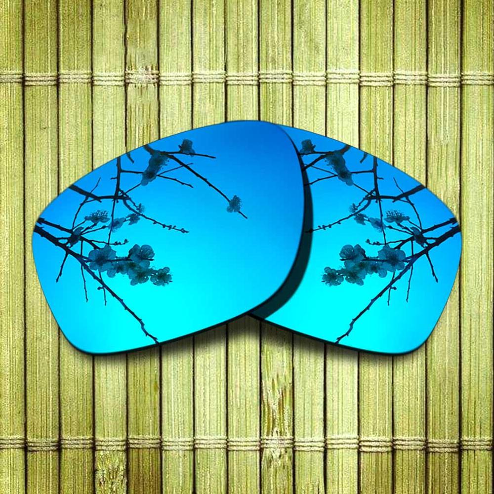 Polarized Replacement Lense For-Oakley Sliver Sunglasses Frame True Color Mirrored Coating - Options: Blue