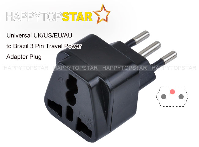 Brazilië Brasil AC Lader Stekker Travel Adapter Adapter Outlet Converter Socket 3 Pins Verenigde Staten Europa EU Australië