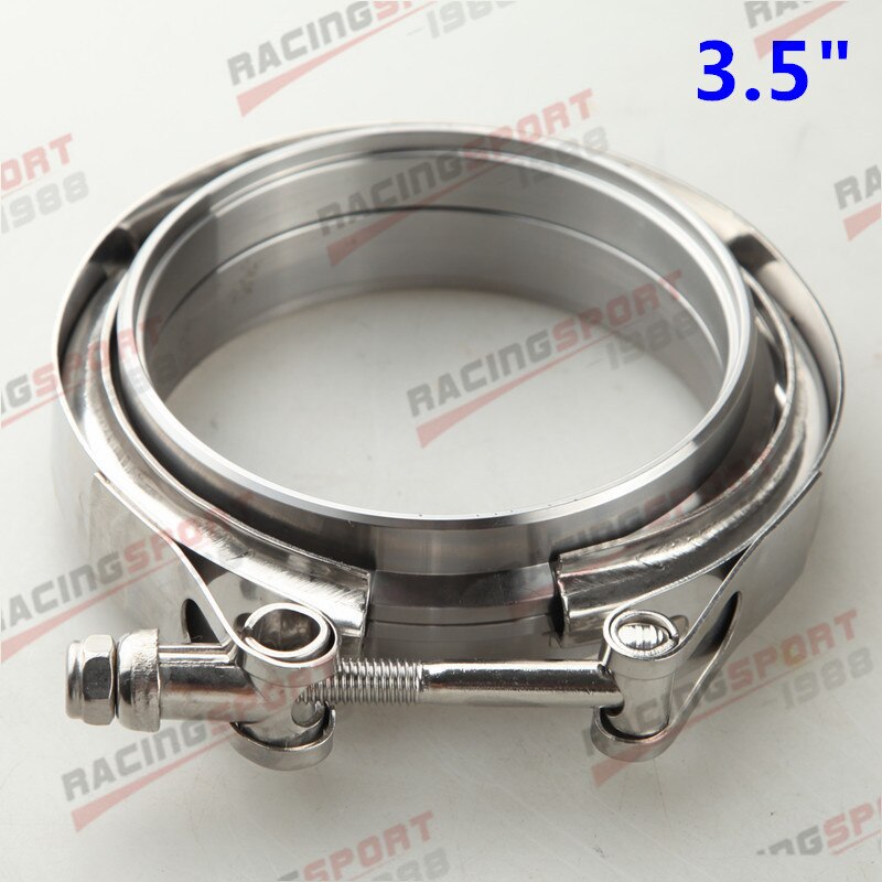 1.5 "1.75" 2 "2.25" 2.5 "2.75" 3 "3.5" 4 "Turbo échappement v-band pince et acier doux mâle/femelle bride Kit: 3.5 Inch