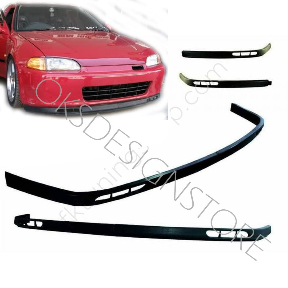For Honda Civic EG - Lag Style Front Bumper Euro Spoiler Lip Universal