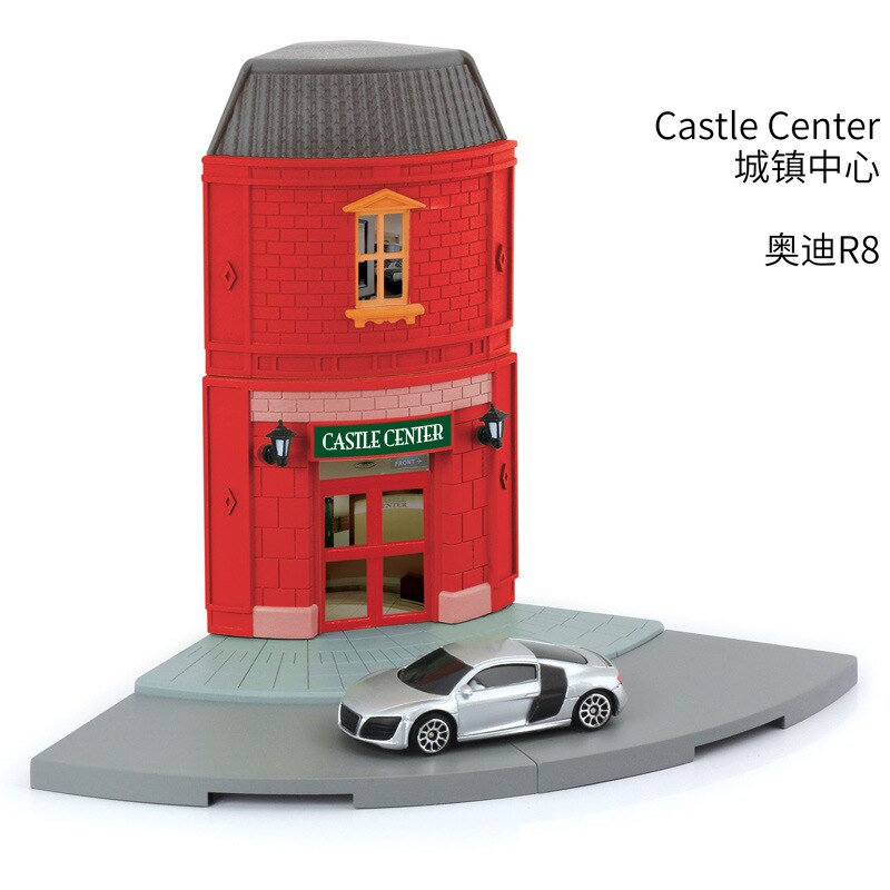 Yufeng City Europe Cabin Handmade DIY Assembled City Scene Architecture House Alloy Car Model Toy: 614020