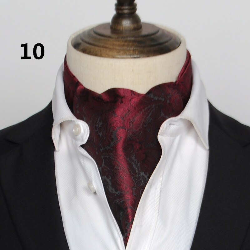 Korean suit silk scarf men neckerchief British retro shirt Printed scarf spring ring business neutral scarves