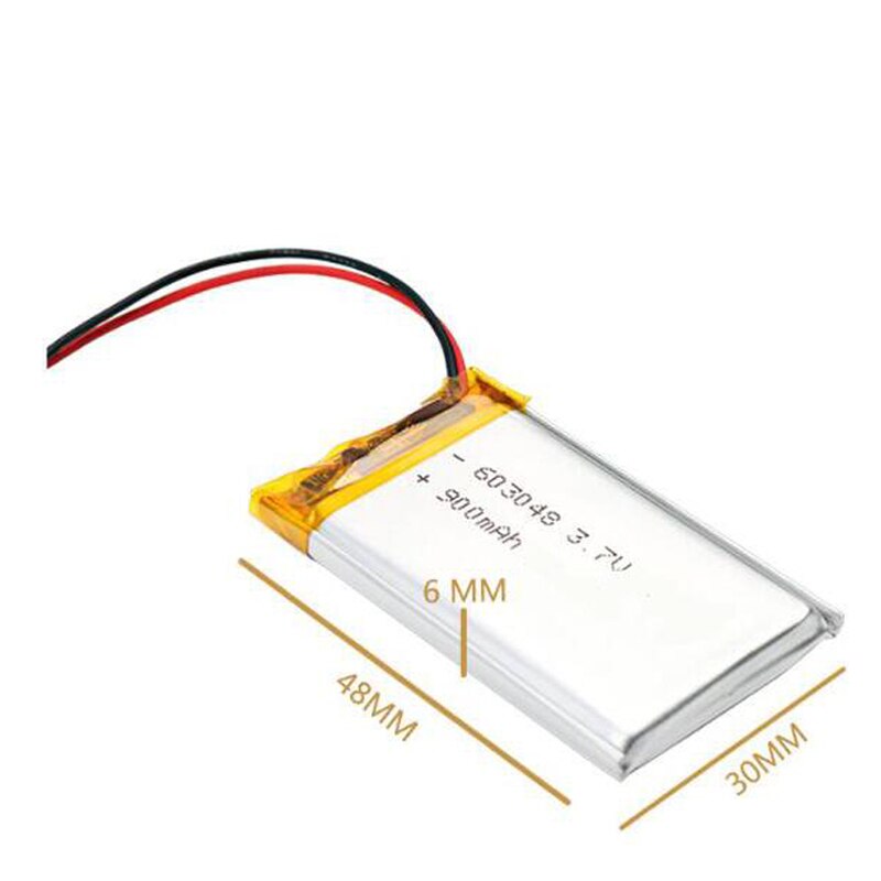 3.7V 900Mah 603048 Oplaadbare Batterij Lithium Polymeer Li-Po Li Ion Cellen Voor Led Light Dvd Gps MP3 MP4 MP5 Pda Psp Power Bank