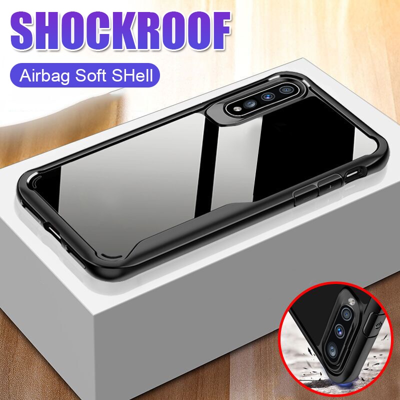 Luxury Armor Shockproof Soft Bumper Case For Samsung Galaxy A10 A20E A30 A40 A50 A70 M10 M20 M30 Silicone Armor Phone Case Cover