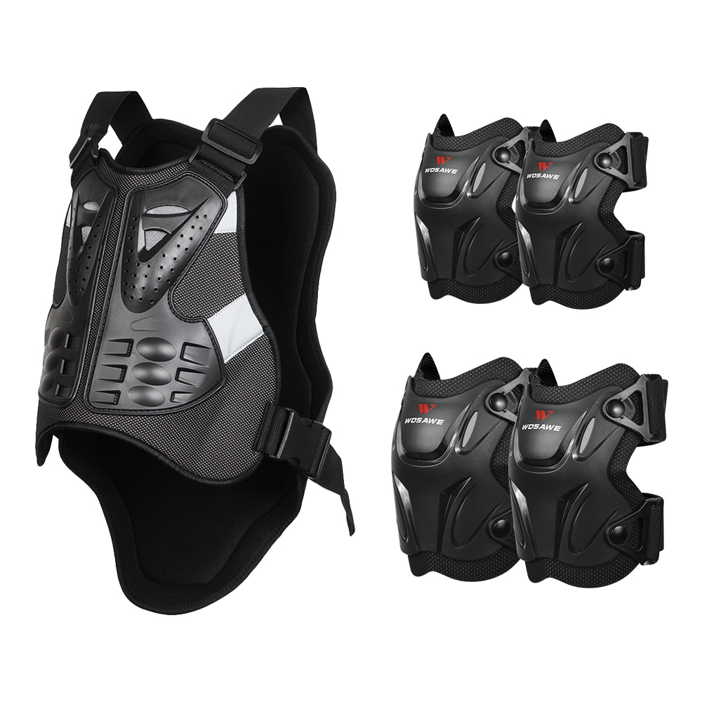 WOSAWE Motorcycle Rider Full Chest Body Armor Vest Suits Skate Motocross Bike Cycling Racing Armor Road Moto Protective Gear
