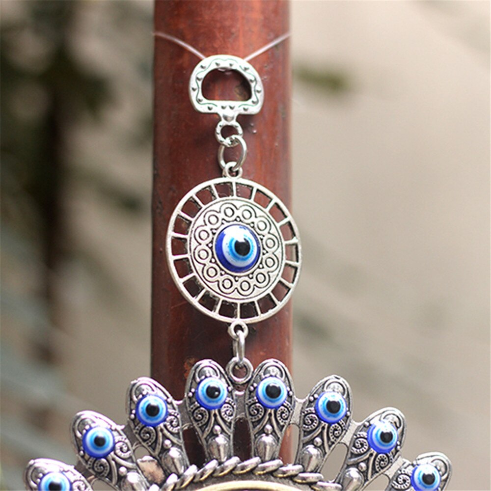 Grand turc mauvais œil yeux bleus pendentif démon turquie Souvenir intérieur décoration murale en alliage de verre voiture suspendus nordique ornement de maison