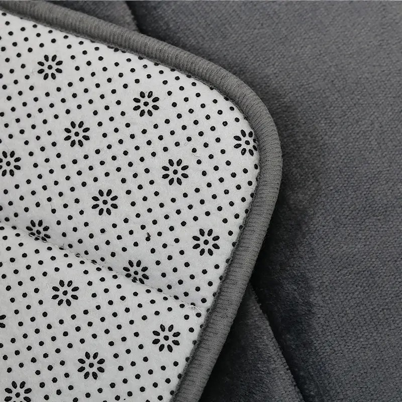 Tykkere baderomsmatte, sklisikker matte for bad og toalett, absorberende, hurtigtørkende matte, korallfleece