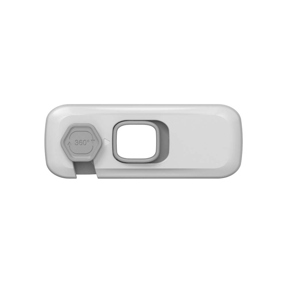 Baby Safety Child Lock Home Refrigerator Freezer Door Lock Catch Toddler Kids Child Cabinet Locks Baby Protect: light gray