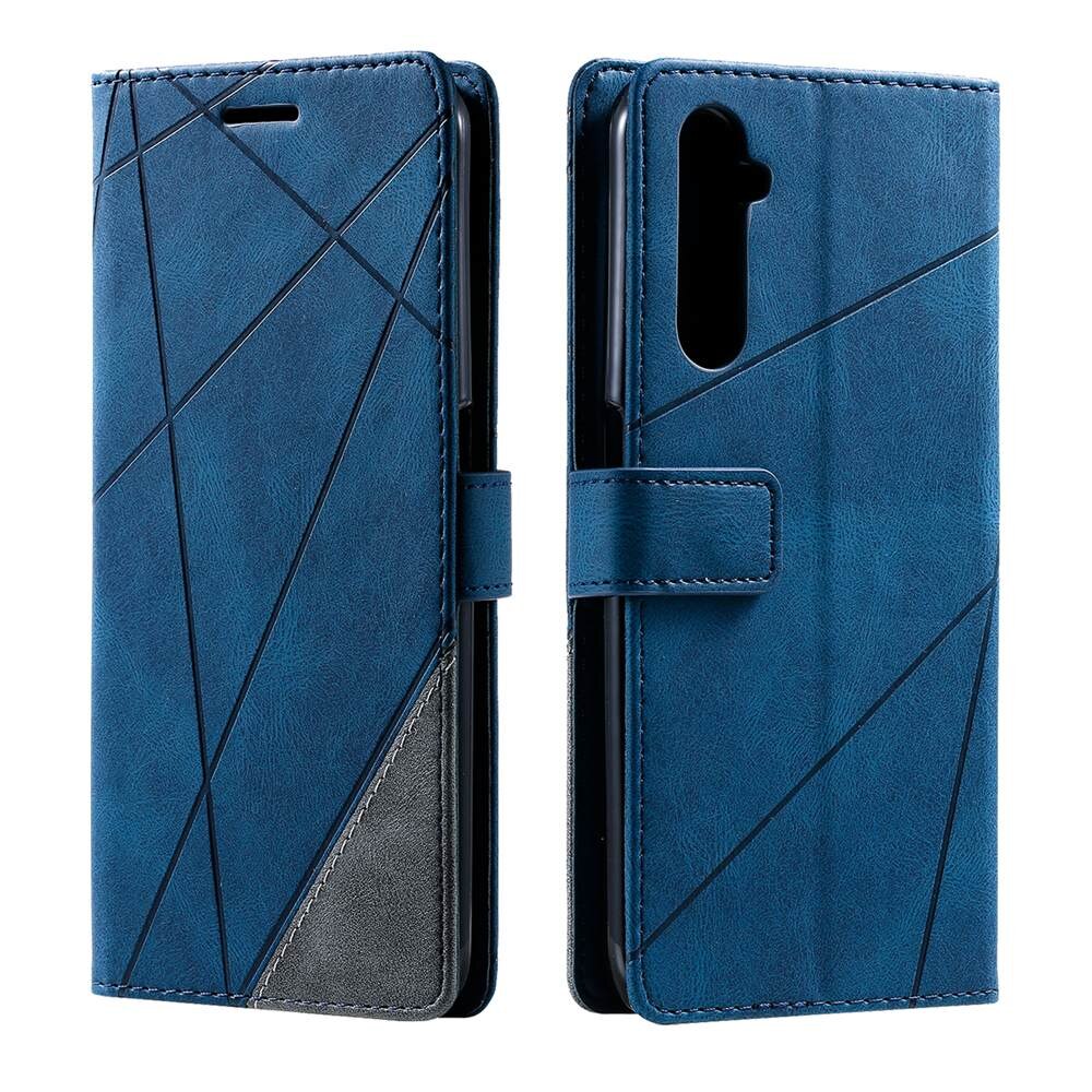 Realme 6 Pro Cover Stand Zakelijke Telefoon Holster Voor Oppo Realme 6 Pro RMX2061 RMX2063 6.6 Inch Streep Portemonnee Ruit case Cover