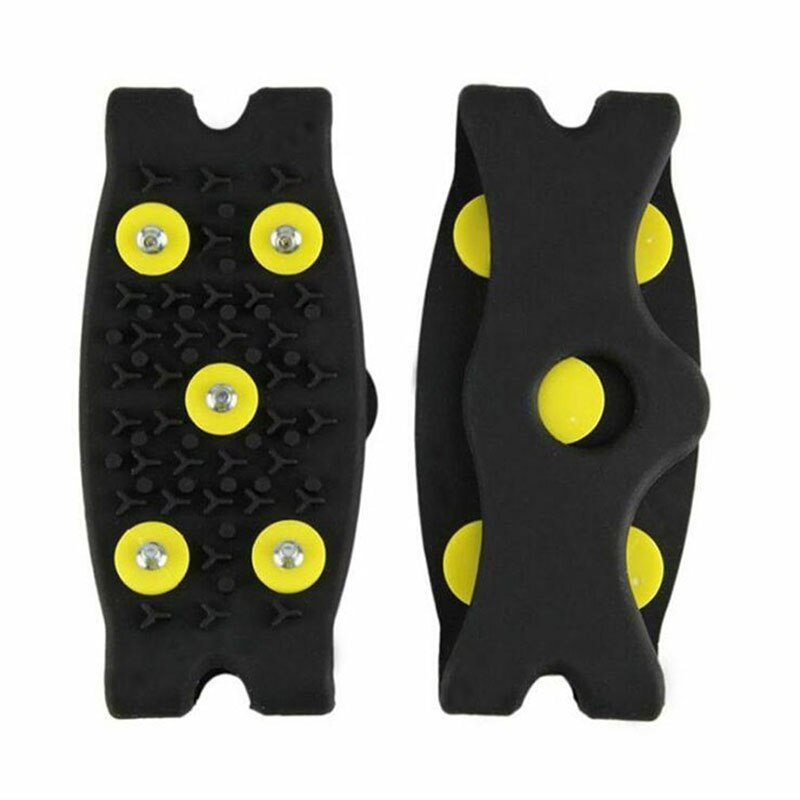 Crampons d'escalade à 5 pointes pour chaussures de pluie et