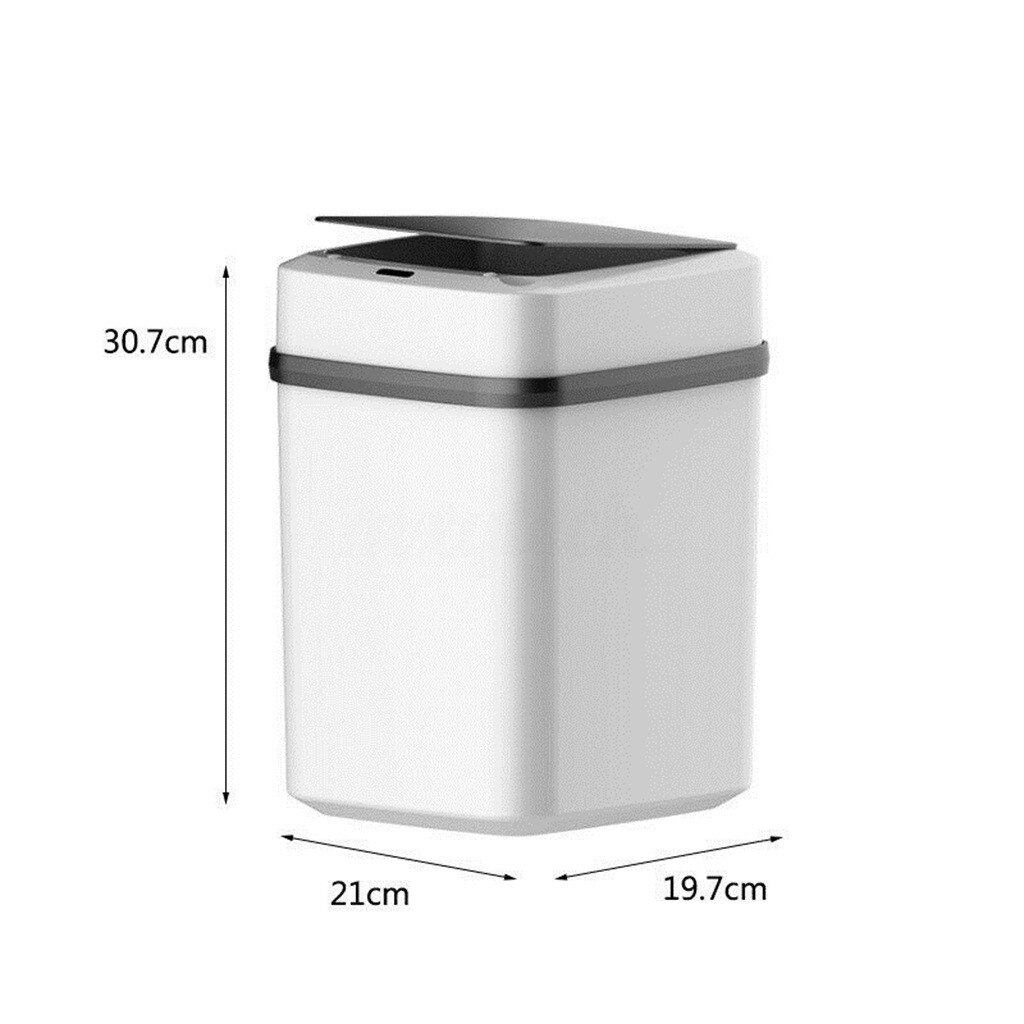 10L Home Intelligent Trash Can Automatic Sensor Dustbin Smart Sensor Electric Waste Bins PP Plastic Eco-Friendly Dustbin Househo