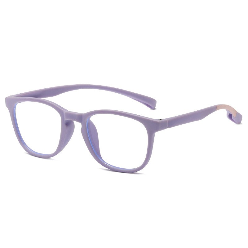 Gafas con montura de silicona suave para niños y niñas, lentes antirayos azules, Protector de ojos, montura de vidrio, lentes transparentes
