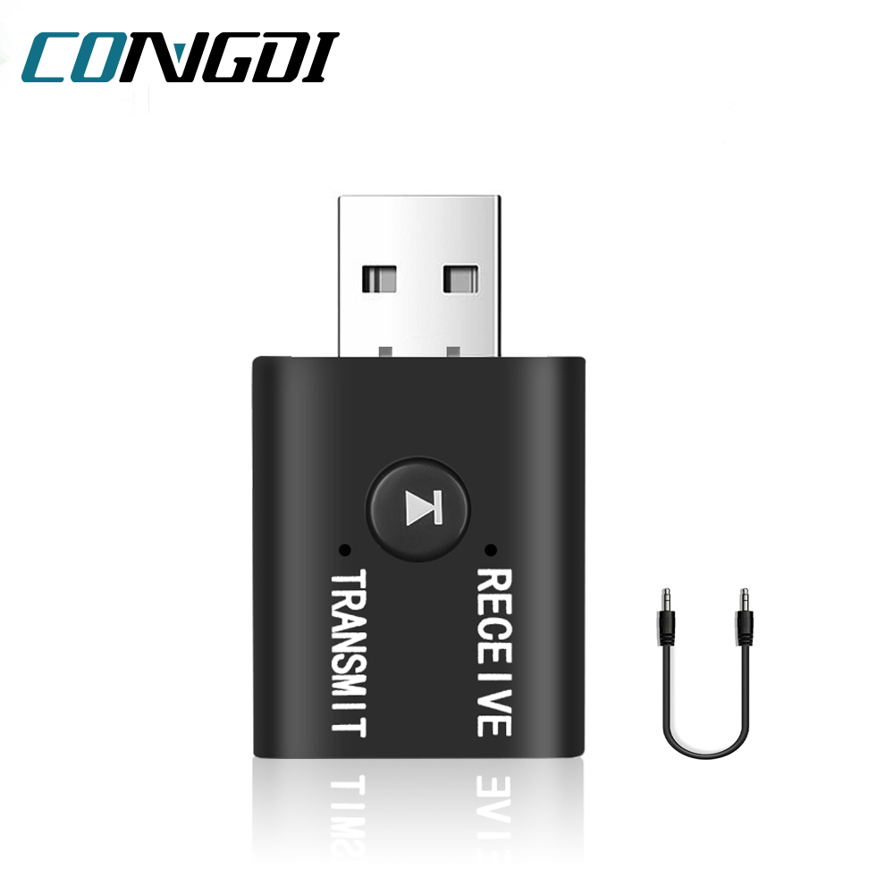 Odbiornik audio USB 5.0 zgodny z Bluetooth Nadajnik do komputera samochodowego TV Głośnik do laptopa Zestaw słuchawkowy Muzyka Audio Adapter bezprzewodowy