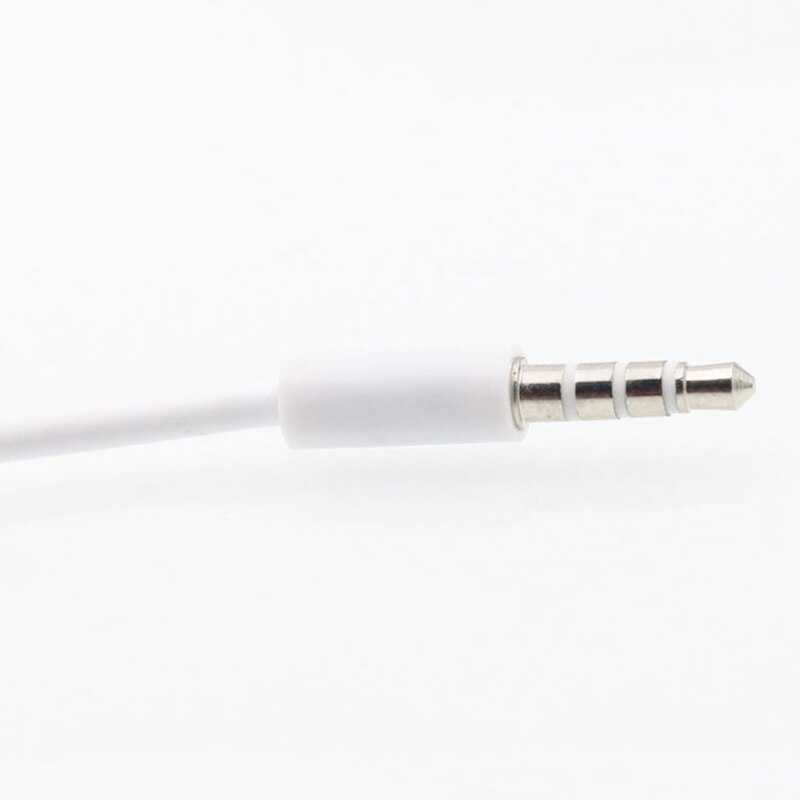 Usb kort oplader data hvid kabel 3.5mm jack adapter opladningsledning til apple ipod 3rd 4th 5th 6th 4/5/6 mp3 afspiller