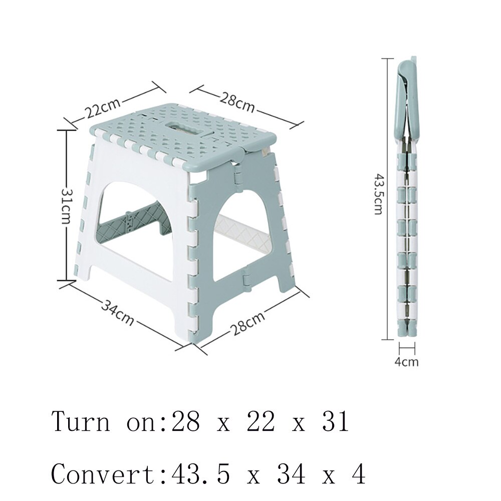 Folding Step Stool Foldable Stool For Kids & Adults, Kitchen Garden Bathroom Collapsible Stepping Stool: 6