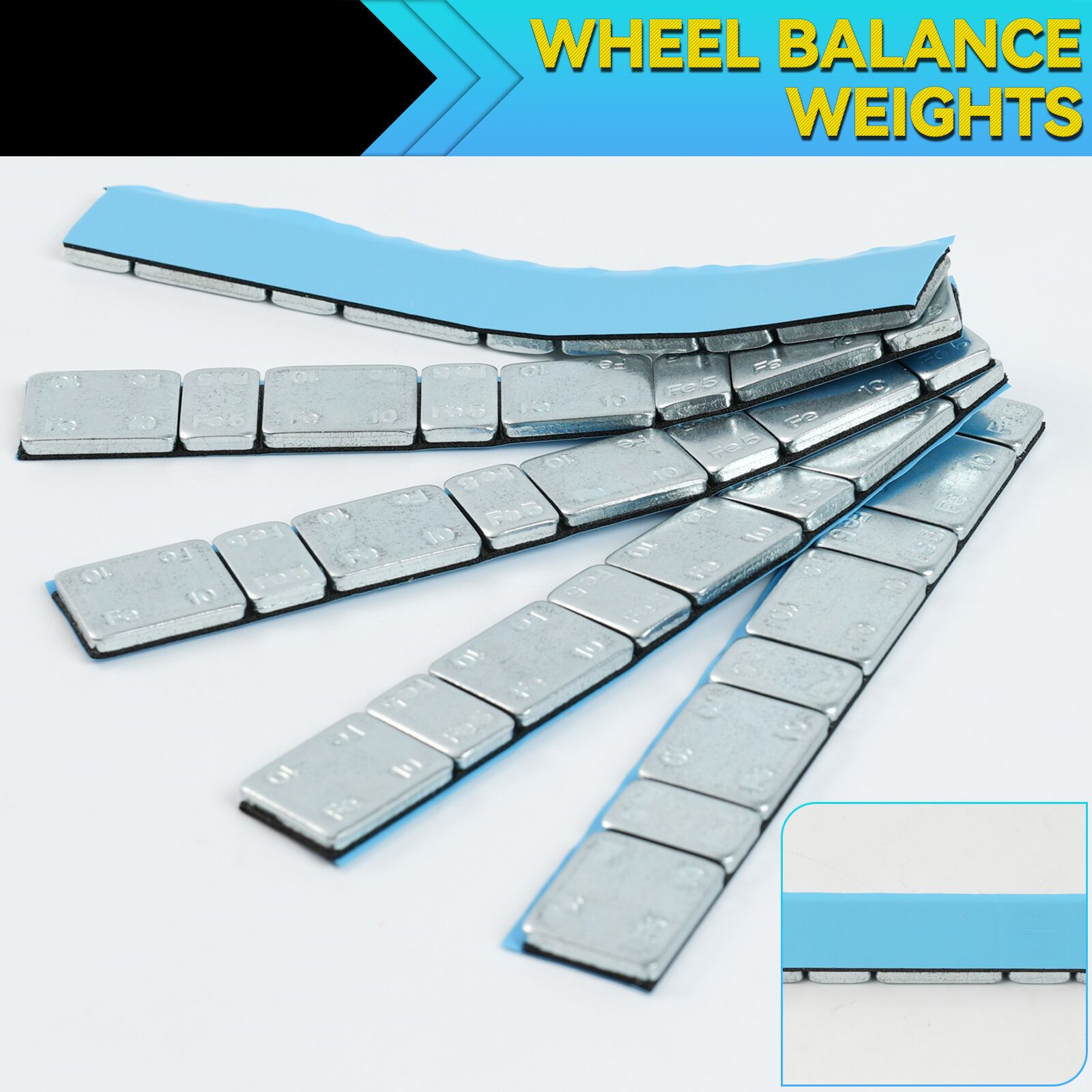 Tire Adhesive Balancer Iron 300g 40Pcs/lot Wheel Balance Weight Universal For Car Motorcycle Bike Auto Tyre Hub Block 5g/10g