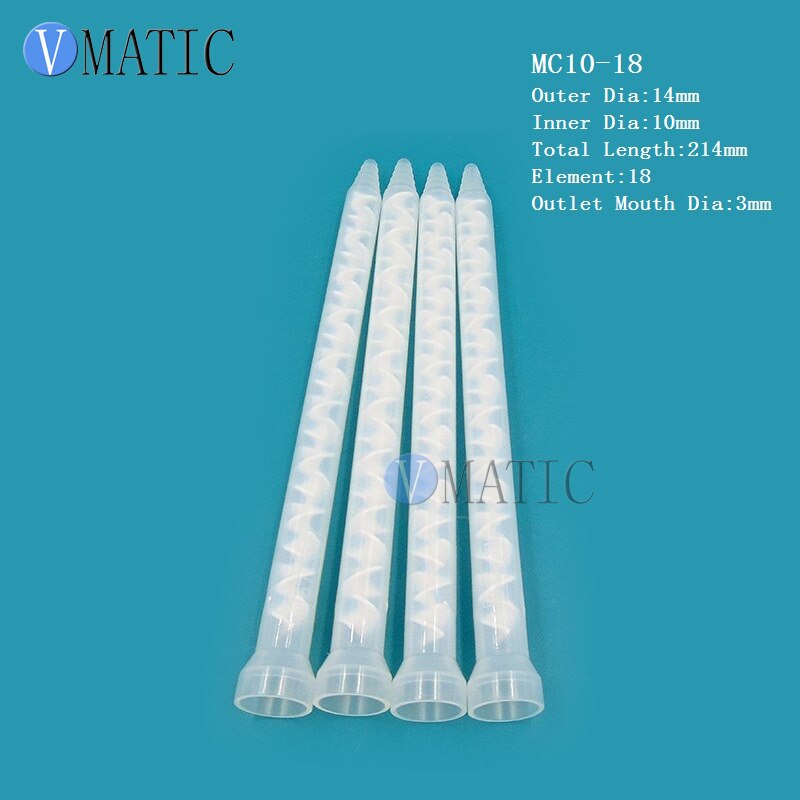 High Precision MC10-18 Dispensing Mixing Tube Plastic Static Mixer