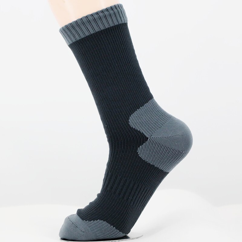 Calzini impermeabili traspiranti da esterno impermeabili escursionismo trampolieri campeggio inverno sci calzino equitazione neve calzini impermeabili caldi: 1 pair grey / L Euro 43-46