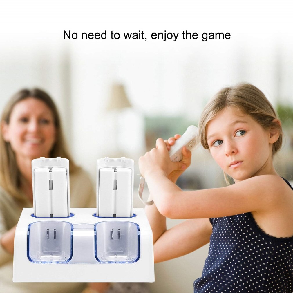 4 in 1 voor wii u oplaadstation voor wii u controller wii oplaadstation met 4 wii batterijen batterij